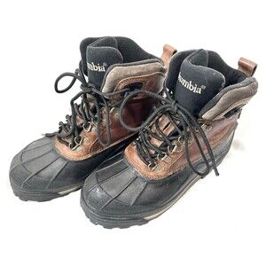 Columbia Sportswear Bugabootoo US Mens Size 8.5 Hiking Boots Brown Leather Upper